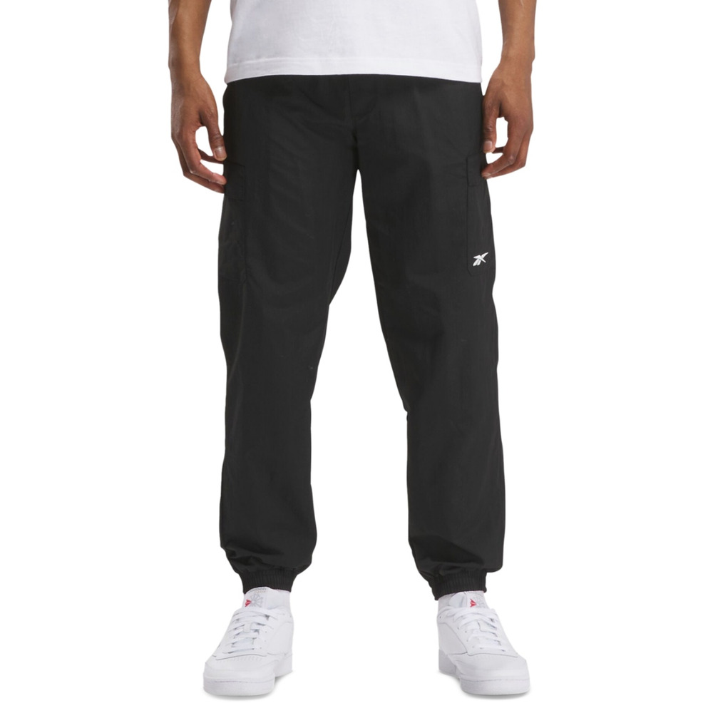 Reebok Men Regular Fit Uniform Cargo Pants Black Size L